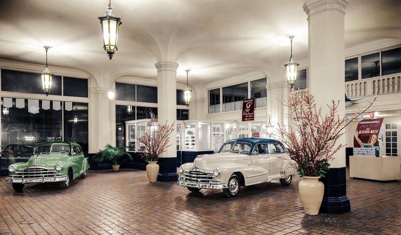 Vehicle in the showroom